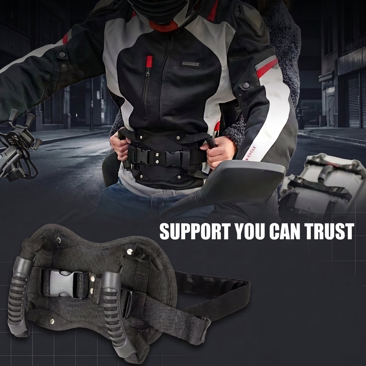 HoldOn Pro — Motorcycle Safety Belt